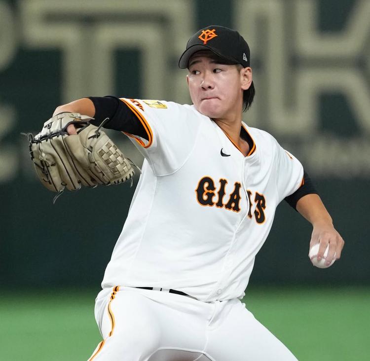 ジャイアンツ　巨人　井上温大　XL 巨人・井上温大が自己最多14Kをマークする圧巻の投球！ 谷沢氏