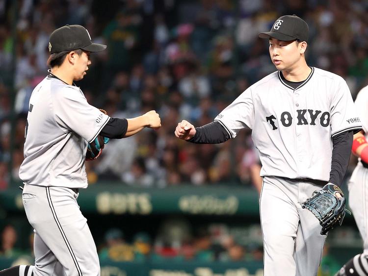 タイガース対巨人戦　決まりました^ ^ 1st vs 3rd] Hanshin Tigers defeat Yomiuri Giants 3-0 A complete