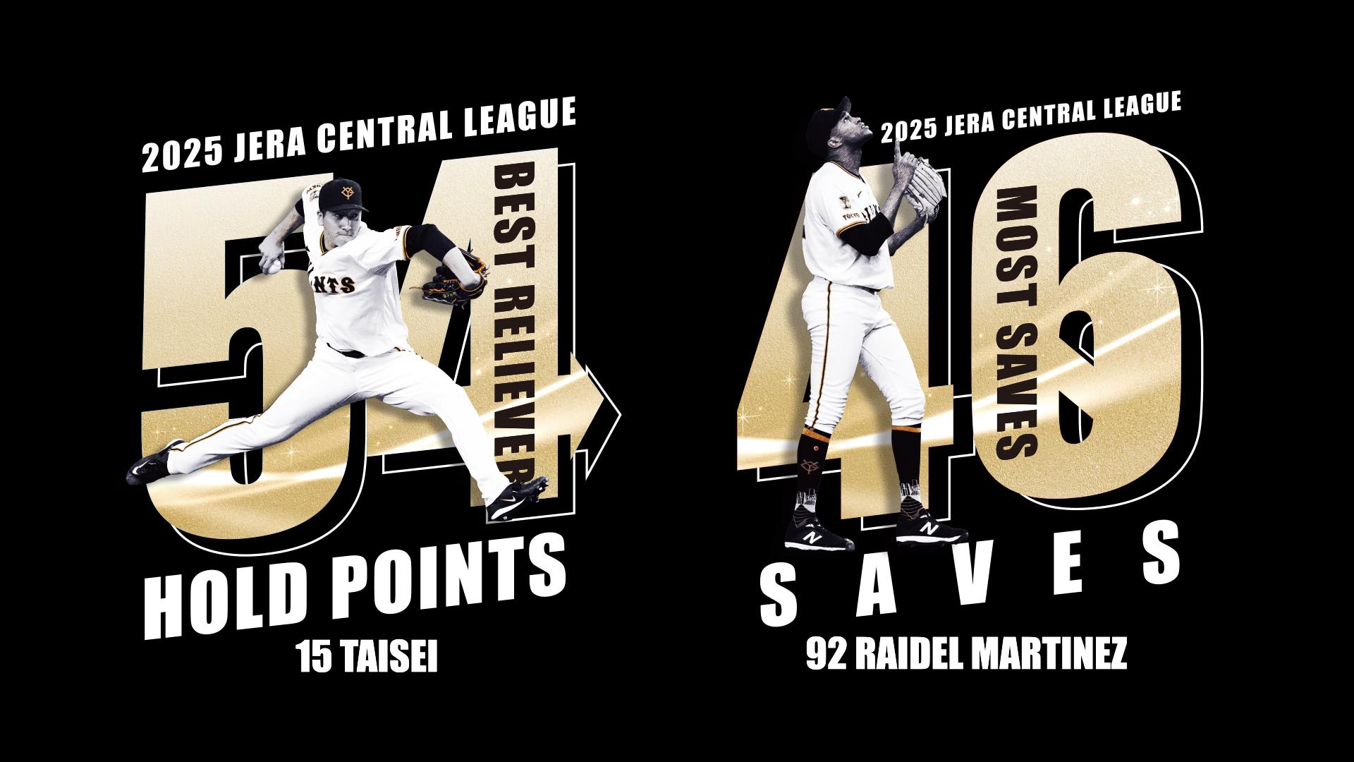 大勢、マルティネス両投手の表彰記念グッズを発売 | 読売ジャイアンツ