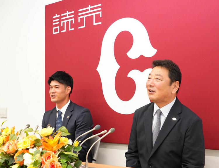 若林選手が入団会見 「戦力になりたい」 | 読売ジャイアンツ（巨人軍