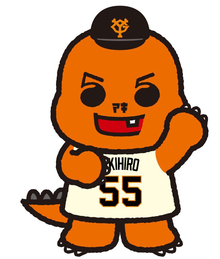 秋広優人選手のパペットは“恐竜”「アキREX」に決定 「ちびゴジラ」との