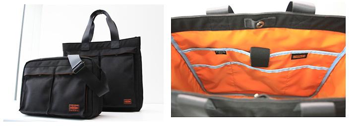 PORTER×読売ジャイアンツ (ポーター×ヨミウリジャイアンツ) コラボショルダーバッグ ブラック×オレンジ